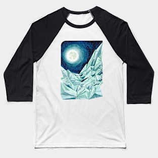 Geometric mountain Baseball T-Shirt